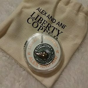 Alex and Ani Liberty Copper large necklace charm